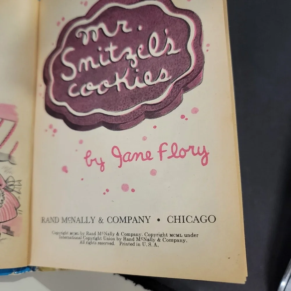 1950 Mr Snitzel's‎ Cookies Book Elf #653 Rand McNally Junior Jane Flory
